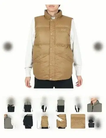 잭 울프 스킨 리버서블 다운 베스트