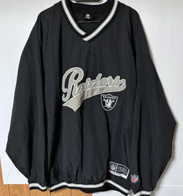 NFL 레이더스 나일론 풀오버 L 사이즈 자켓 raiders