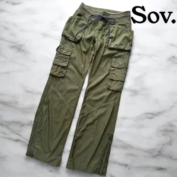 Sov. 소브 카고 팬츠 카키 캐주얼