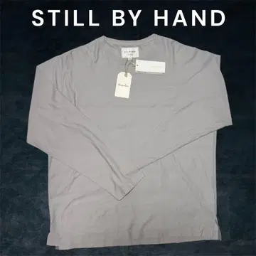 STILL BY HAND 그레이 긴팔 티셔츠 50