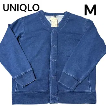 택 포함 새상품 UNIQLO 가디건 데님 인디고 블루 M