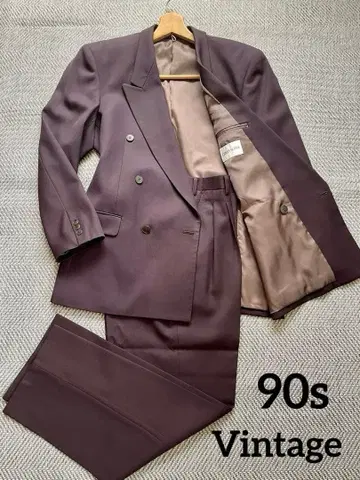 90s 빈티지 더블 브레스트 수트 클래식 핏
