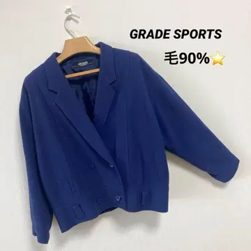 GRADE SPORTS 도쿄 스타일 더블 버튼 자켓 모 90% F