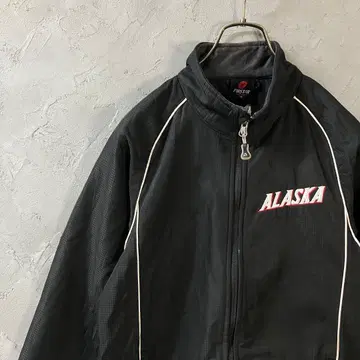 빈티지 자켓 풀 집업 플리스 자수 울프 블랙 S LO24