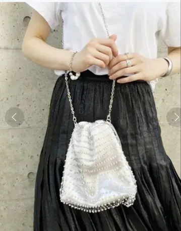 카세리니 숄더백 반짝이 그물 가방 2way 복조리 가방