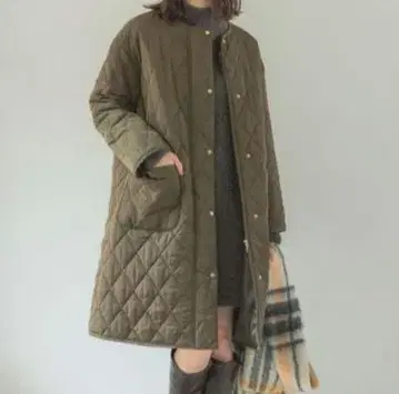 렙심 발수 퀼트 코트