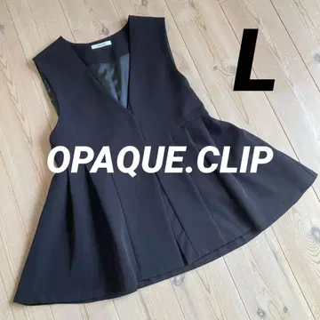OPAQUE.CLIP 오페크 클립 페플럼 베스트 L 사이즈