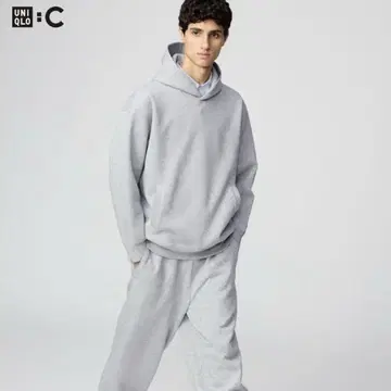 인기 유니클로 UNIQLO:C 그레이 맨투맨 와이드 팬츠 S 사이즈