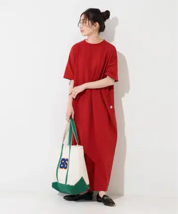 USA 코튼 빅 실루엣 T셔츠 원피스 [WEB 한정판]