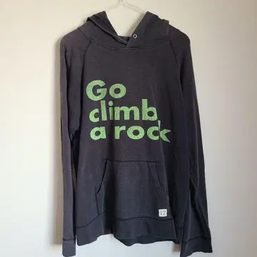 완판템 빈티지 GO CLIMB A ROCK 후드티 L