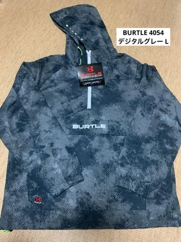 BURTLE 4054 아노락 후드티 L 디지털 그레이