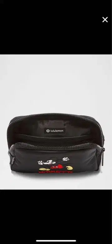 lululemon 미키마우스 웨스트 파우치 블랙