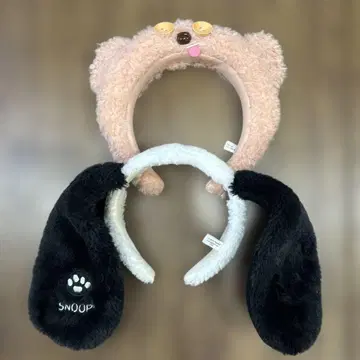 유니버셜 스누피 강아지 귀 고양이 귀 머리띠