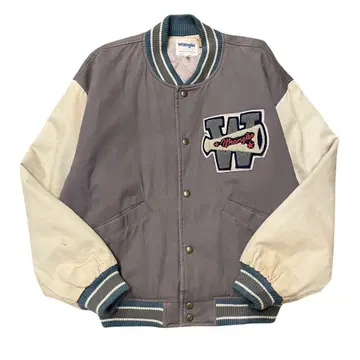 Wrangler 바시티 자켓 MSJ-01 그레이/크림