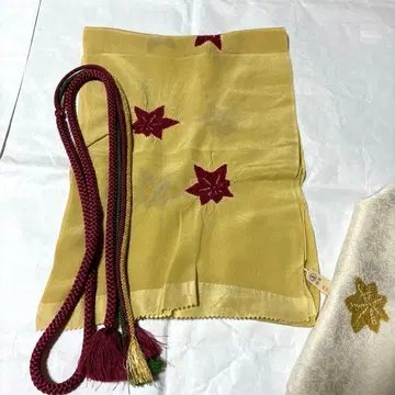 오비 장식 천 허리띠
