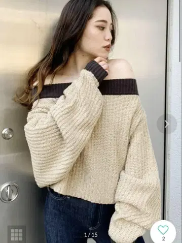 GYDA 바이컬러 오프숄더