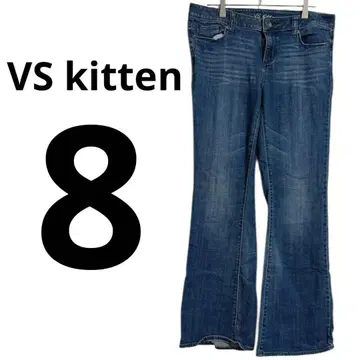 VSkitten [ 사이즈 8 ] 데님 블루 부츠컷 데님 플레어 데님
