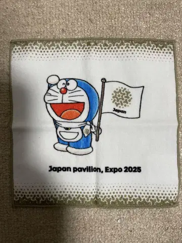 오사카 만박 일본관 도라에몽 타월 손수건 핸드 타월 EXPO2025