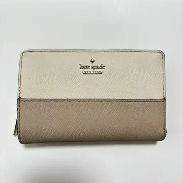 kate spade 접이식 지갑 베이지/크림