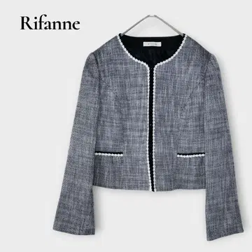 Rifanne 도쿄 소와르 빅 사이즈 17호 3L 노카라 자켓