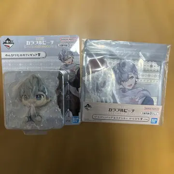 컬러풀 피치 1번 복권 히로군 피규어, 지퍼 백 스티커 세트