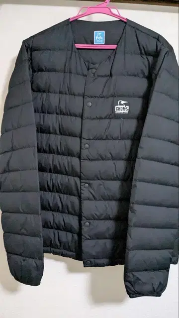 CHUMS 블랙 다운 자켓