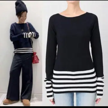 두즈엠 클래스 NEW Border 보더 니트 울 프리