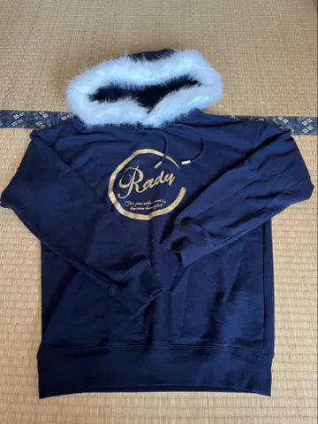 Rady 후드 퍼 달린 네이비 후드티