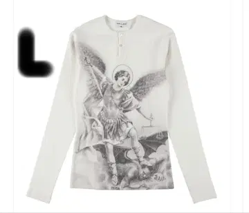 Vallad V.HENRY 넥 L/S 써멀 화이트 L IO 착용