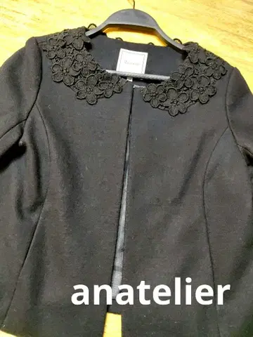 anatelier 아나텔리어 노카라 자켓 볼레로 블랙 36