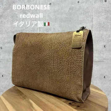 BORBONESE redwall 가죽 클러치백 이탈리아제