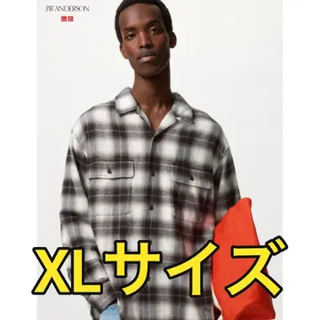 유니클로 JW ANDERSON 브러쉬드 코튼 오버 사이즈 셔츠 XL