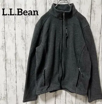 C2623 L.L.Bean 플리스 자켓 하이넥 해외 구제 의류 그레이