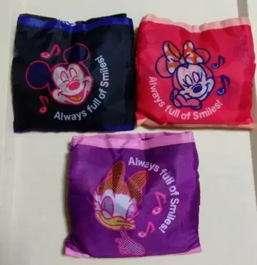 TDR 캡슐 토이 에코백 3개 세트