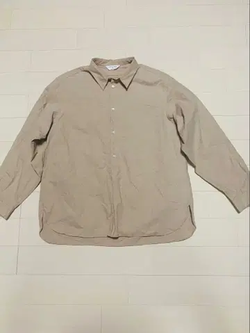 스틸 바이 핸드 면 와시 덤프루프 풀오버 셔츠 46 베이지