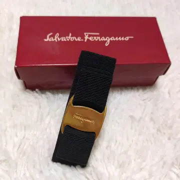 Salvatore Ferragamo 블랙 리본 헤어 클립