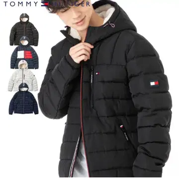 TOMMY HILFIGER 블랙 다운 자켓 M