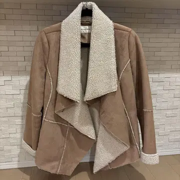 ROSE BUD 무스탕 코트 베이지