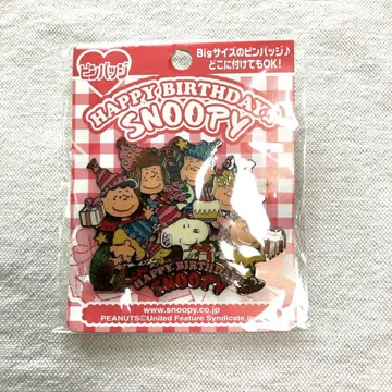 [피넛] 스누피 빅 핀 배지 키디랜드 하라주쿠 레트로 레어