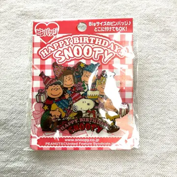 [피넛] 스누피 빅 핀 배지 키디랜드 하라주쿠 레트로 레어