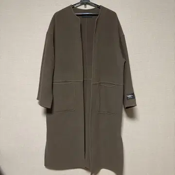 URBAN RESEARCH 브라운 롱 코트 프리