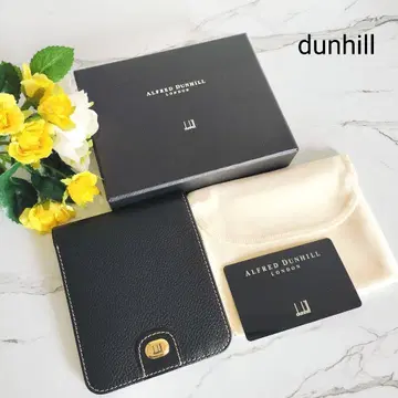 컨디션 최상 dunhill 던힐 접이식 지갑 블랙 가죽