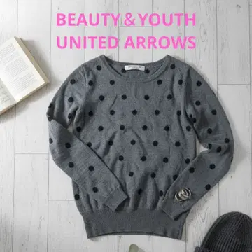 BEAUTY&YOUTH UNITED ARROWS 도트 무늬 스웨터 울