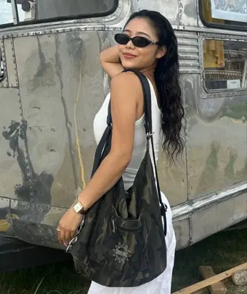 카모플라쥬 숄더백