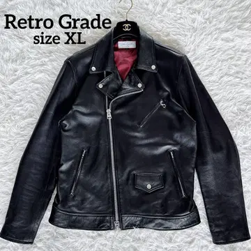 [ Retro Grade ] 더블 라이더스 양가죽 블랙 XL 사이즈