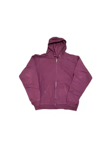00s Hanes 지퍼 후디 버건디