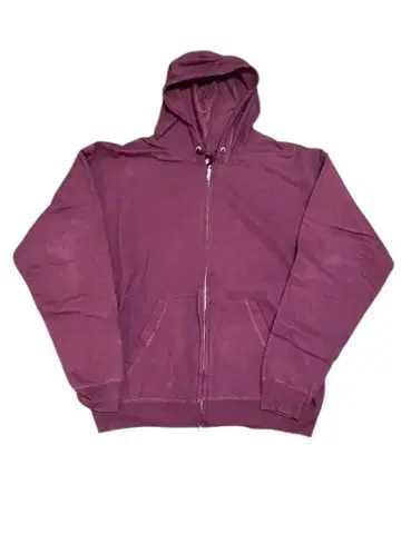 00s Hanes 지퍼 후드티 버건디