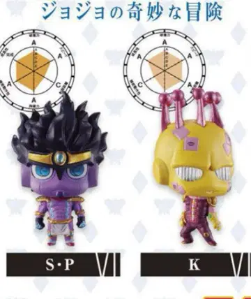 죠죠의 기묘한 모험 스탠드 피규어 컬렉션 09 가챠가챠 3점