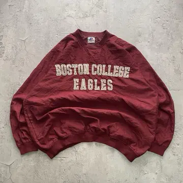 90's 러셀 애슬레틱 USA 구제 의류 칼리지 자수 나일론 풀오버