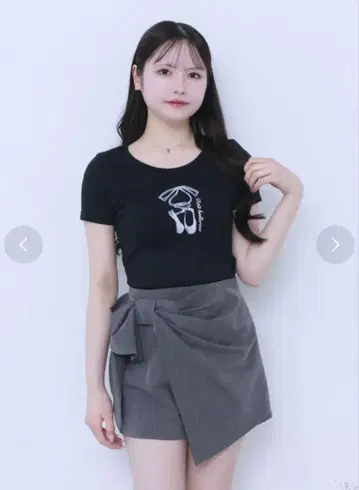 리본 랩 숏팬츠